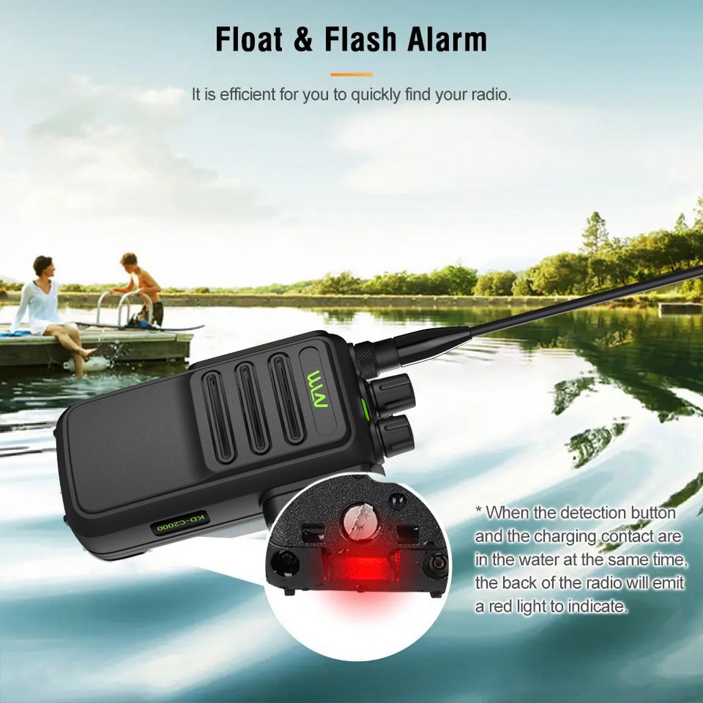 Wln KD-C2000 Pmr 446 IP67 El Telsizi, 2500mAh Kulaklık Hediye