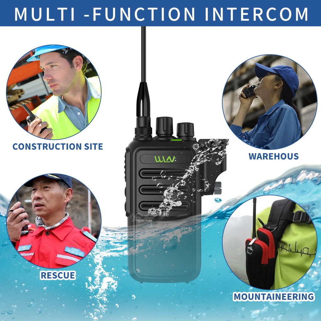 WLN Pmr 446 Sportif El Telsizi IP67 Su Geçirmez Led Işıklı Kulaklık Dahil Set