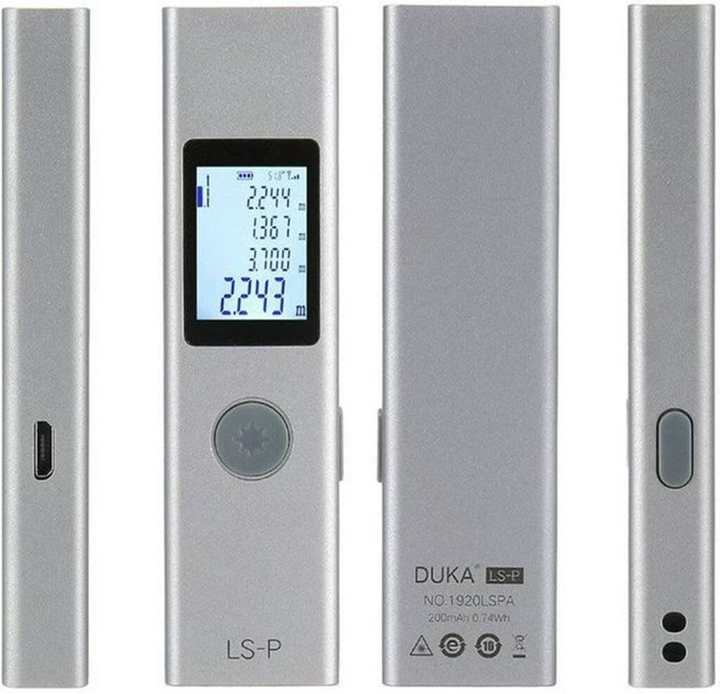 Atuman Duka  LS-P Lazermetre 40m Yüksek Hassasiyetli Mesafe Ölçüm Şarjlı Dijital Rangefinder