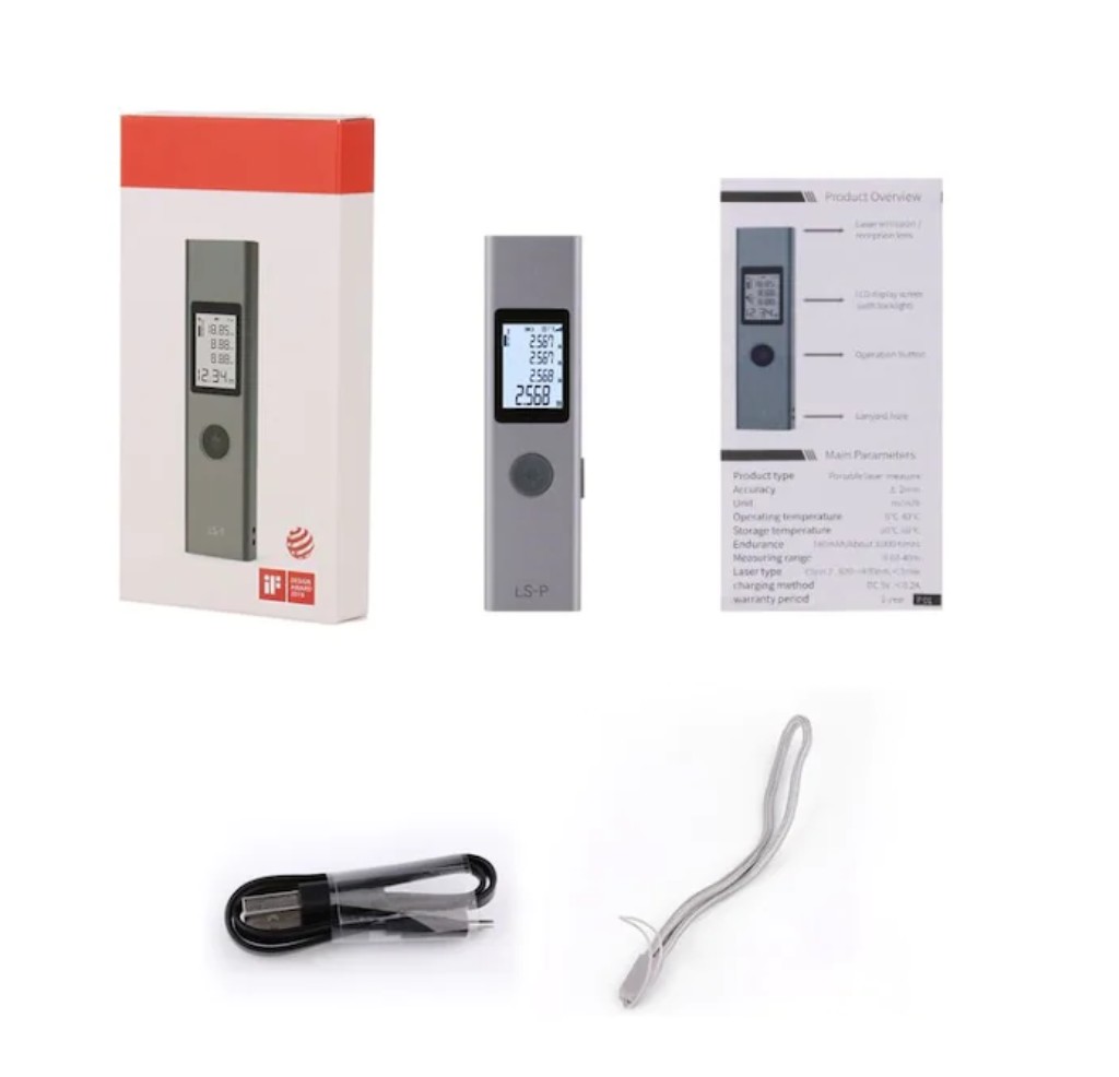 Atuman Duka  LS-P Lazermetre 40m Yüksek Hassasiyetli Mesafe Ölçüm Şarjlı Dijital Rangefinder