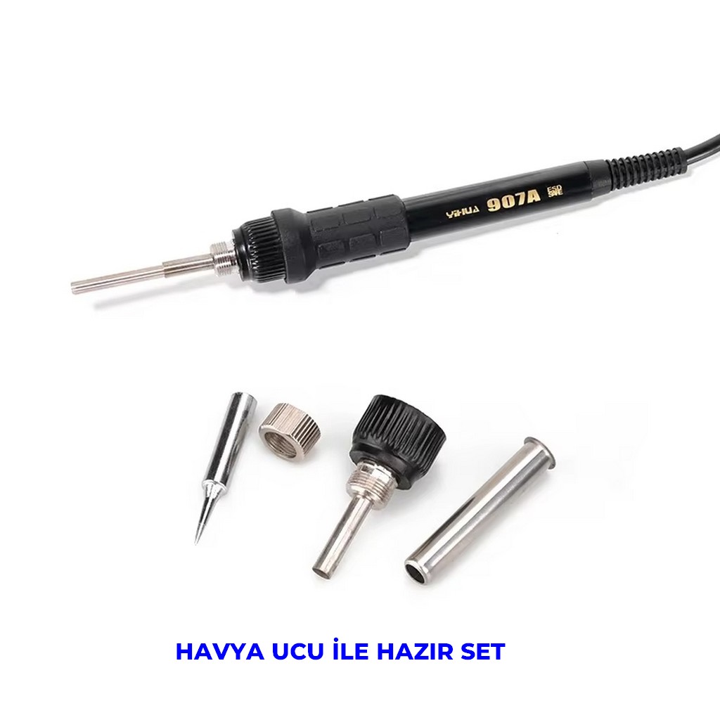Yihua 907A 50W Yedek Kalem Havya Kolu (5 Pin Dişi Soket)