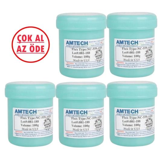 5li Amtech Bga Smd Smt Pcb lc Lehimleme Lehim Pastası Krem Flux 100g 