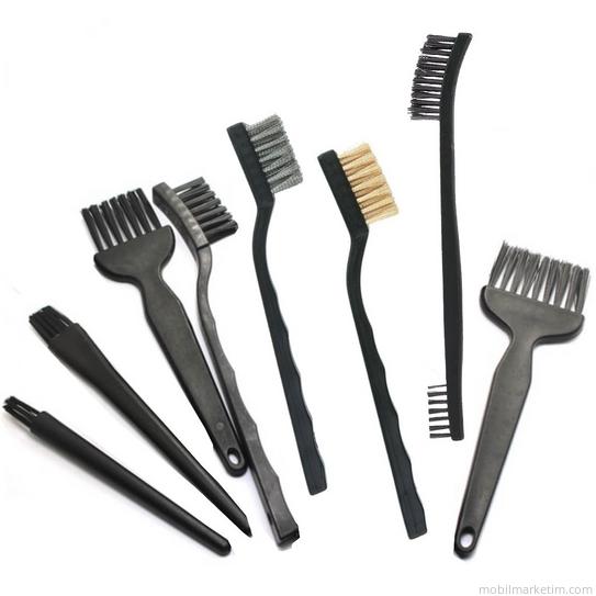 8li ESD Anti Statik Fırça Seti, Anakart Bord PCB Temizleme Aracı.