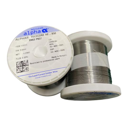 Alpha HF-850 0.5mm Lehim Teli 250gr No Clean 63/37