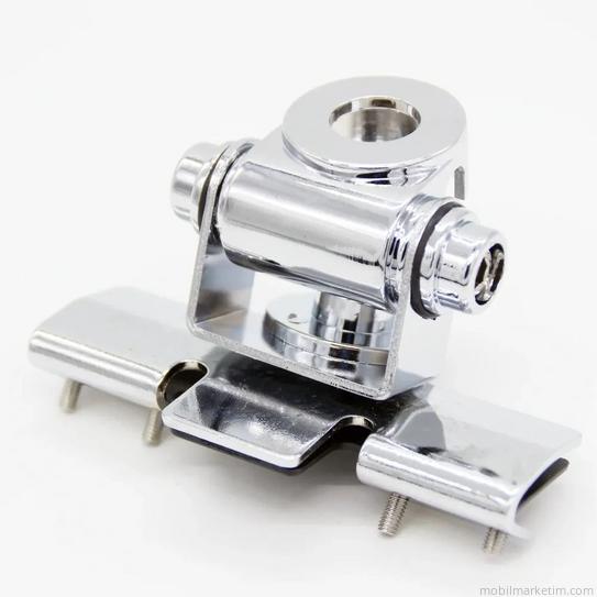 Araç Telsizi Anten Tutacağı Araba Anten Montaj Braketi - GÜMÜŞ RENK