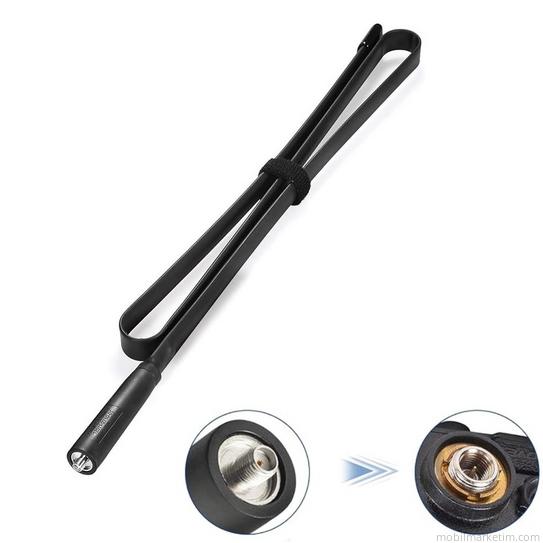 Baofeng Katlanır Bükülebilir El Telsiz Anteni – SMA Dişi Uyumlu 100cm