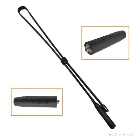 Baofeng Katlanır Bükülebilir El Telsiz Anteni – SMA Dişi Uyumlu 47cm