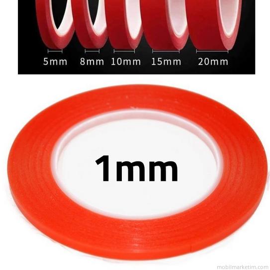 Çift Taraflı Akrilik Bant Ekran Dokunmatik Kapak Tamir Bantı 1mm