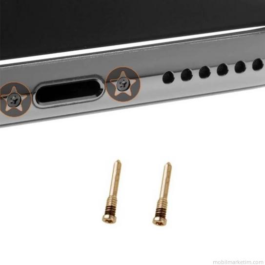 iPhone 12 PRO Uyumlu Alt Vida 2li Set GOLD