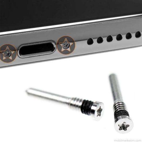 iPhone 12 PRO Uyumlu Alt Vida 2li Set SILVER