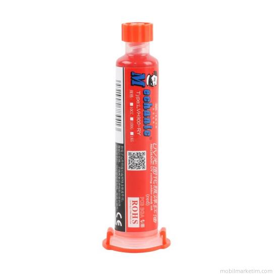 Mechanic UV Anakart Pcb Bord Lehimleme Yalıtım Boyası 10cc KIRMIZI