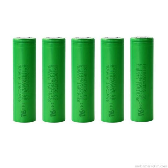 Murata VTC6 18650 3.7V 3000mAh Şarjlı Pil 5li