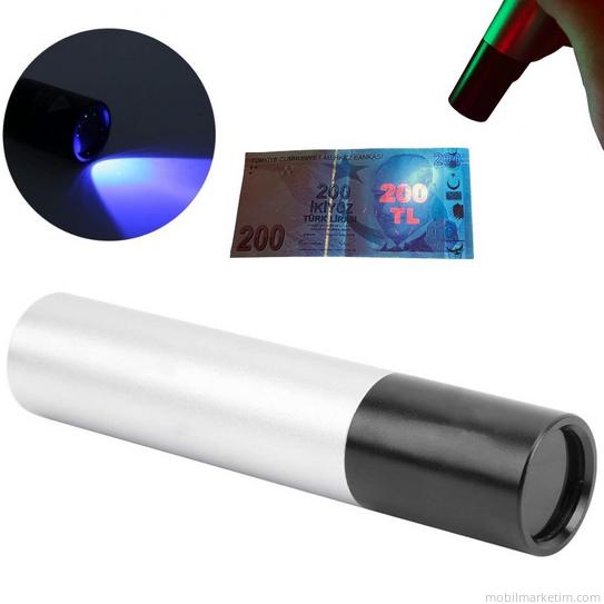 Şarjlı Kriminal UV El Feneri Uv Mor Işık 15Watt 365nm