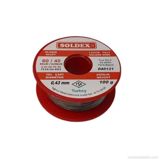 Soldex Lehim Teli 0.43mm 100G