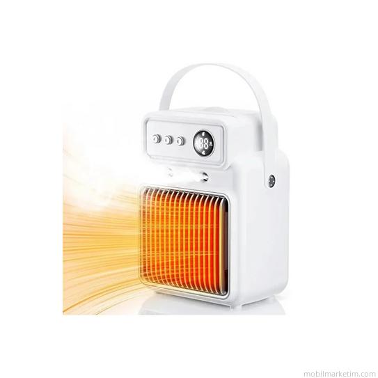 Masaüstü Nemlendiricili Fanlı Isıtıcı, 2000W 3 Kademeli Hızlı Hava Isıtıcı XH-1202