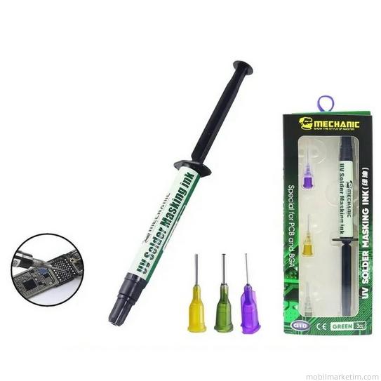 Mechanic G10 UV Lehim Maskesi UV Solder Masking Ink 3cc YEŞİL